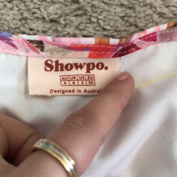 Boho Floral Summer Dress Long Sleeve Ruffle Mini V Neck Blogger Showpo - Picture 5 of 5